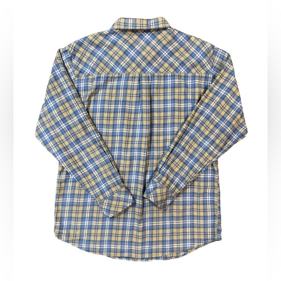 Venado Men’s Flannel Blue Plaid Button Down Shirt Long Sleeve 100% Cotton Large - Picture 2 of 15